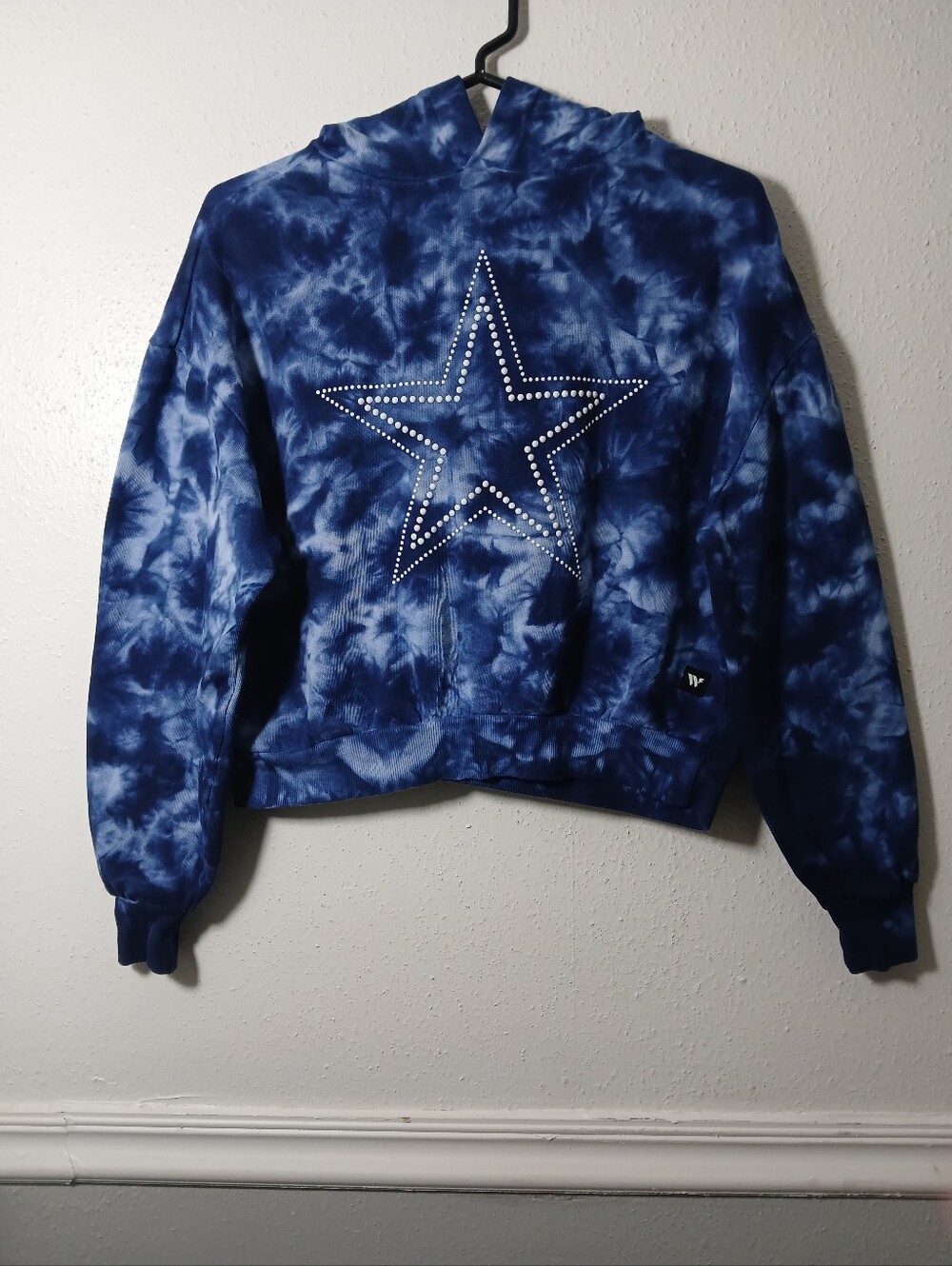The Wild Collective Dallas Cowboys Tie Dye Crop Hoodie Size XS